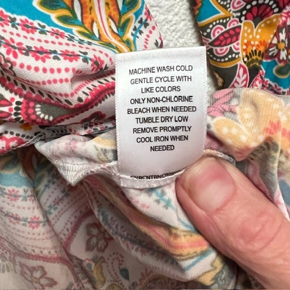 Allison Daley Plus Womens Tunic, Asymmetrical Hemline & Sleeves, Size 3X - Picture 8 of 8